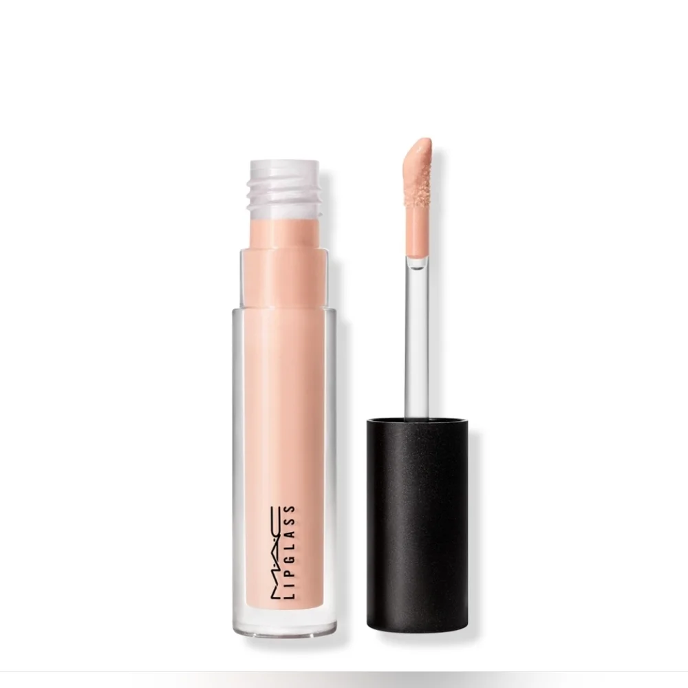 MAC Cosmetics Lipglass C-Thru Peachy Beige Shimmer Brand New in Box Authentic